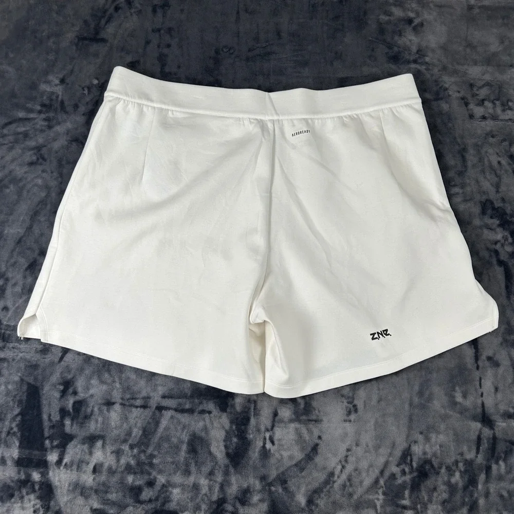 Adidas Z.N.E. Premium Shorts Mens 3XL White AEROREADY Multi Sport IN5098